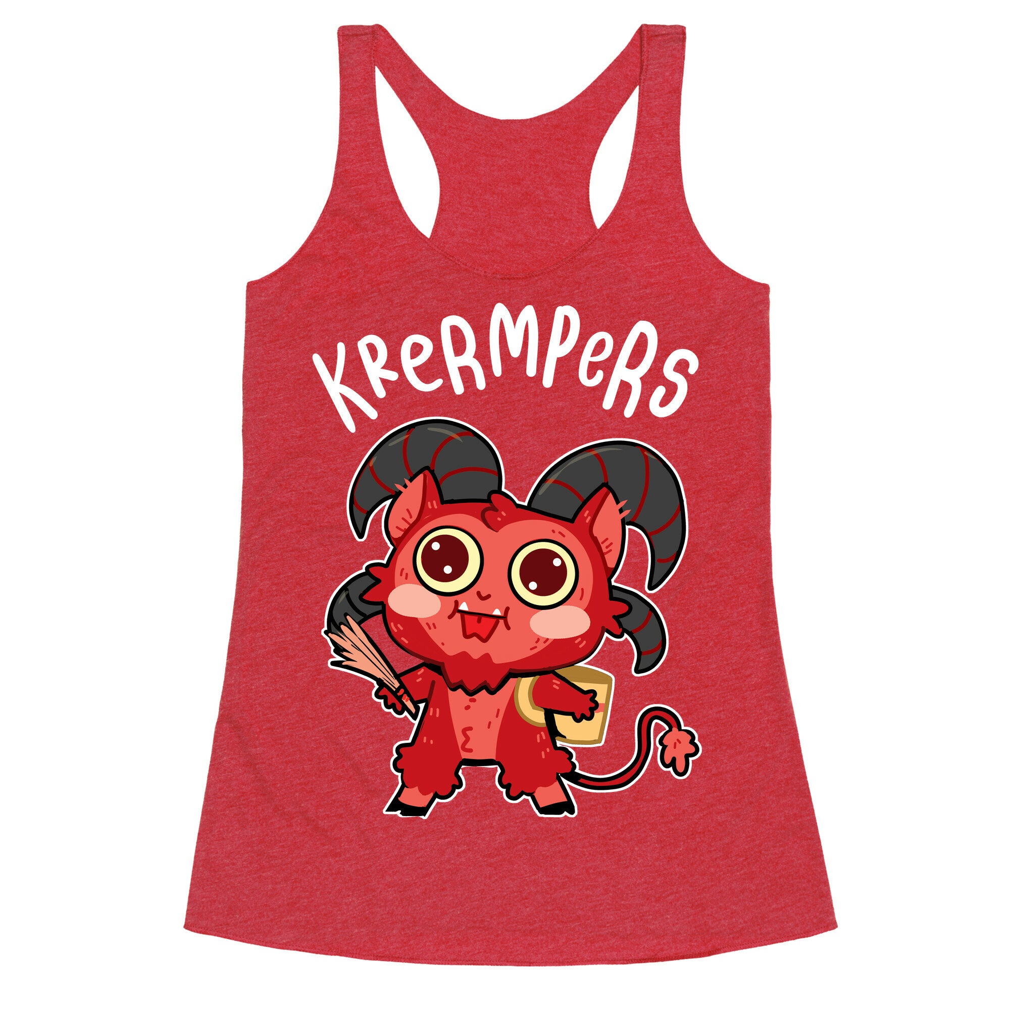 Krermpers Derpy Krampus Racerback Tank